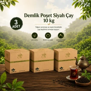 3'lü Demlik Poşet Siyah Çay – 10KG