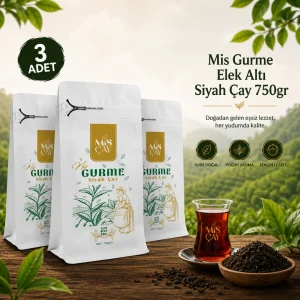 3'lü Mis Gurme Elek Altı Siyah Çay 750gr