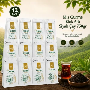 12'li Mis Gurme Elek Altı Siyah Çay 750gr